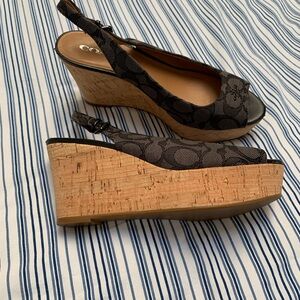 Coach wedge heels
